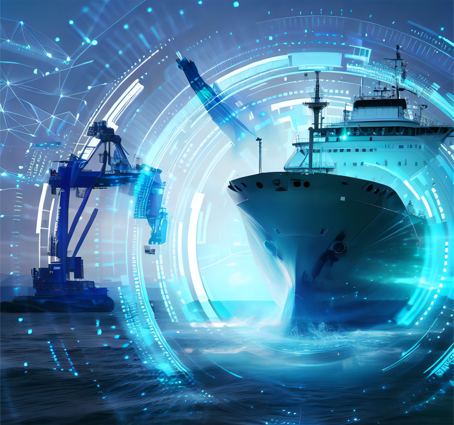 Cargo ship transporting containers from China to USA