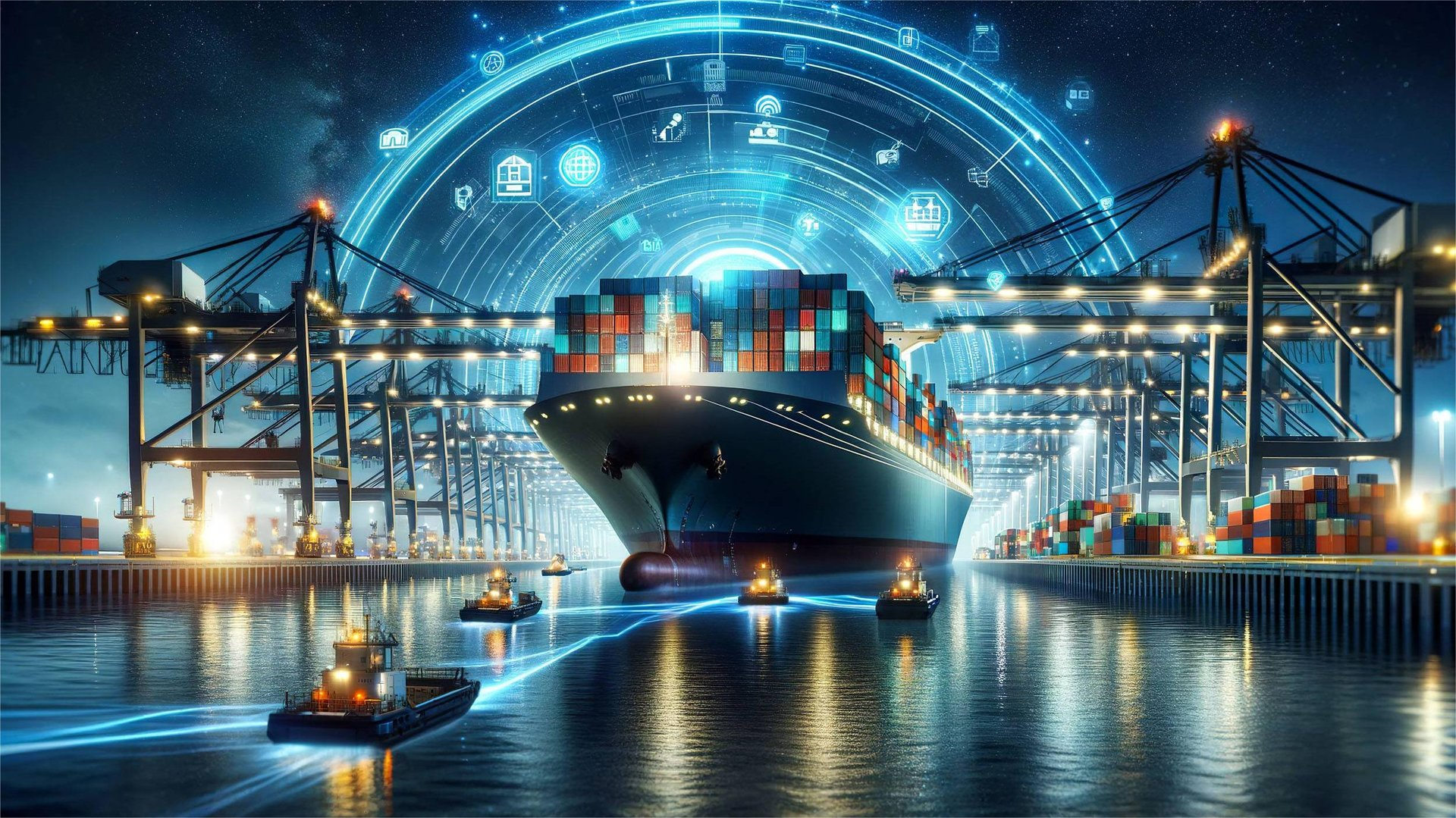 Global cargo tracking dashboard showing shipments from China to USA and UK