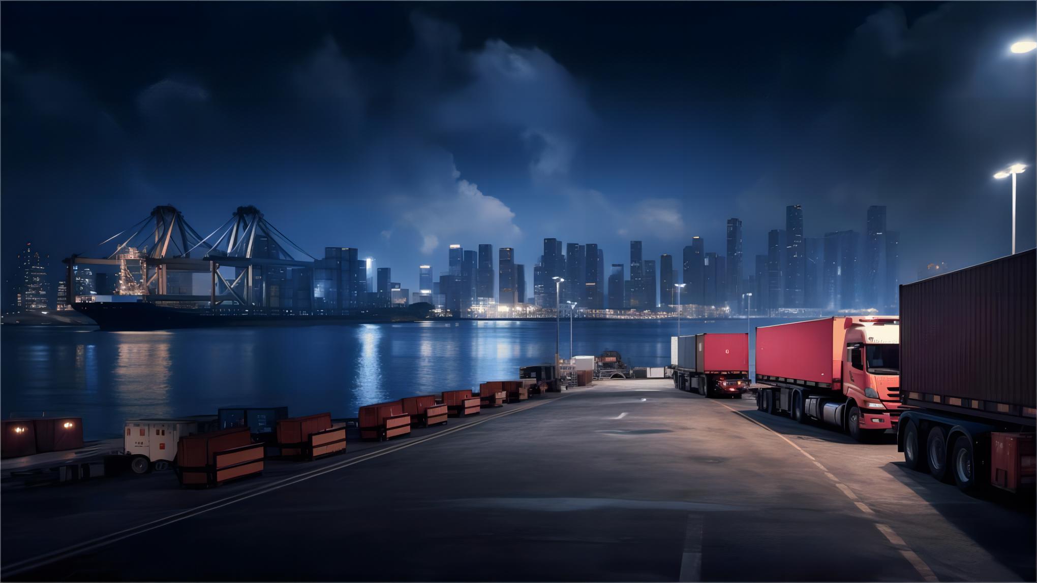 Cargo ship and airplane representing shipping from China to Saudi Arabia logistics