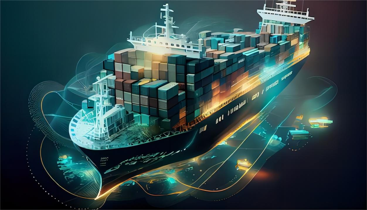 Global supply chain logistics network map
