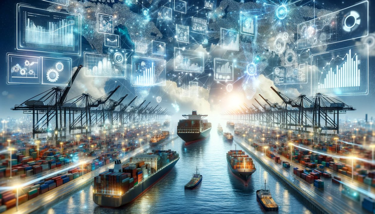Cargo ships at Jebel Ali Port in Dubai