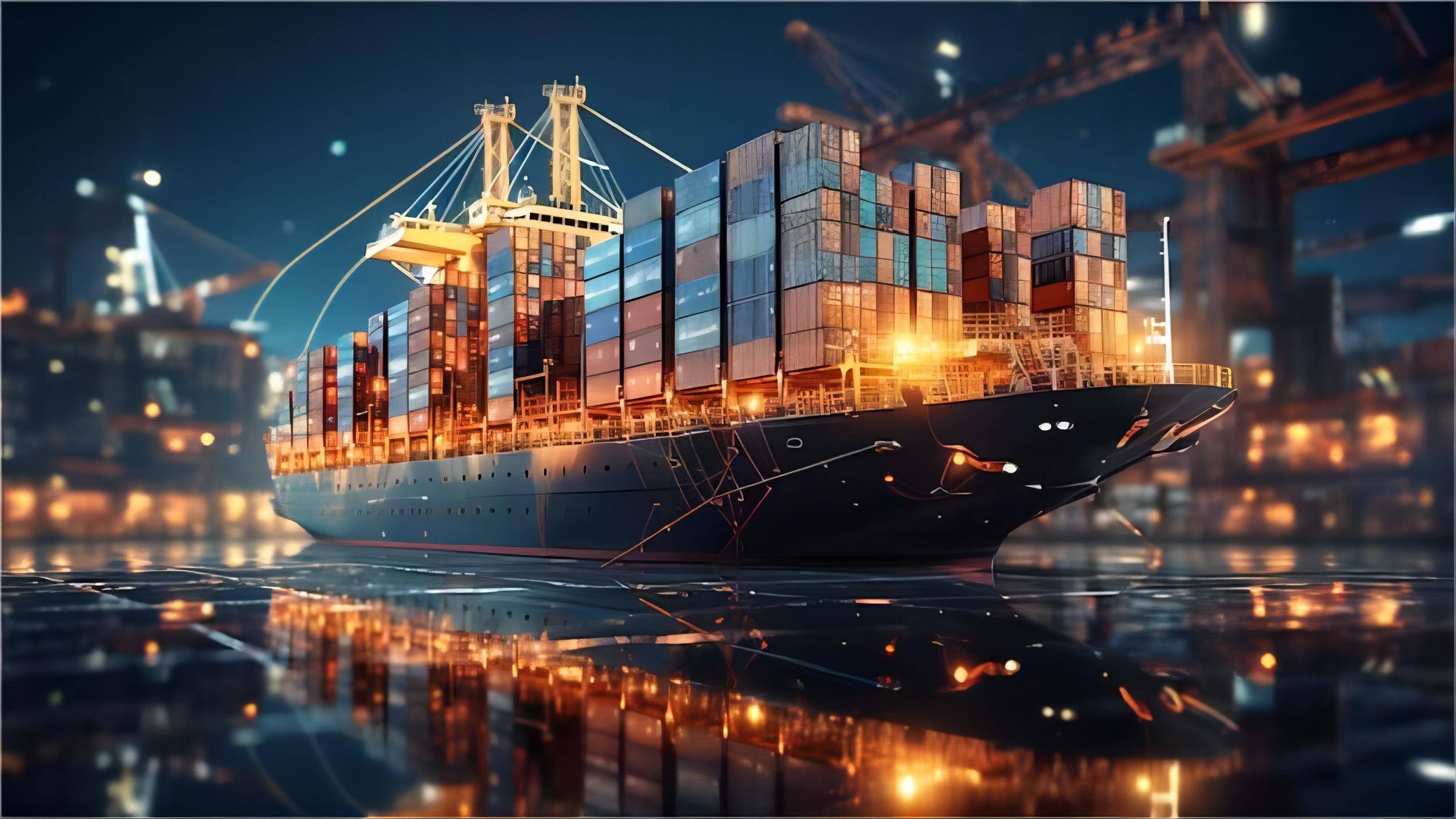 Logistics worker managing cargo for DDP shipping